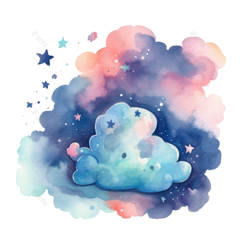 元素图片,卡通元素,天空PNG,可爱星星免抠素材